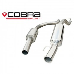VX20 Cobra Sport Vauxhall Corsa D SRI (2010>) Cat Back System (2.5" bore) (Resonated), Cobra Sport, VX20
